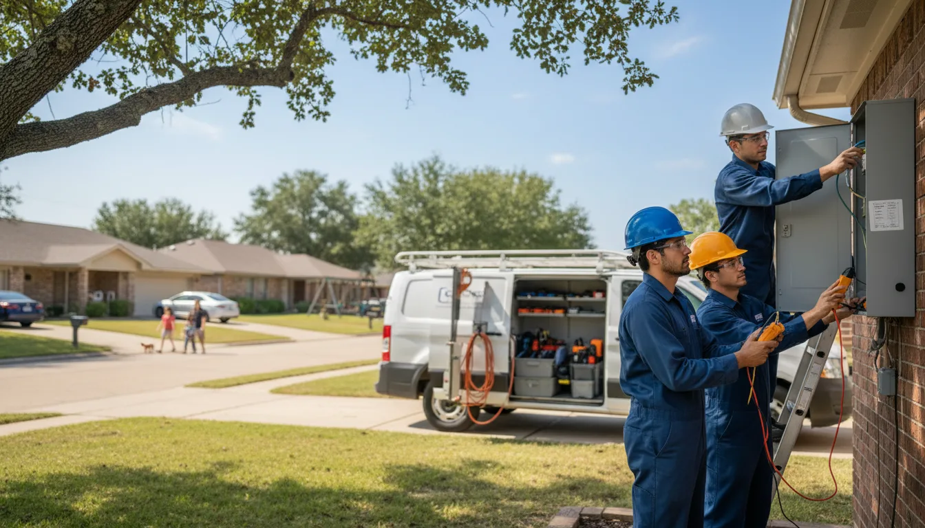 Certified electrician providing emergency electrical services in Farmingdale, ME